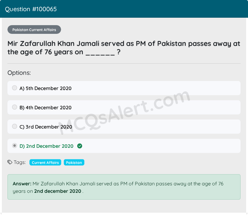 Question Screenshot