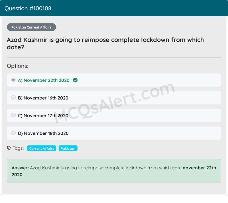 Question Screenshot