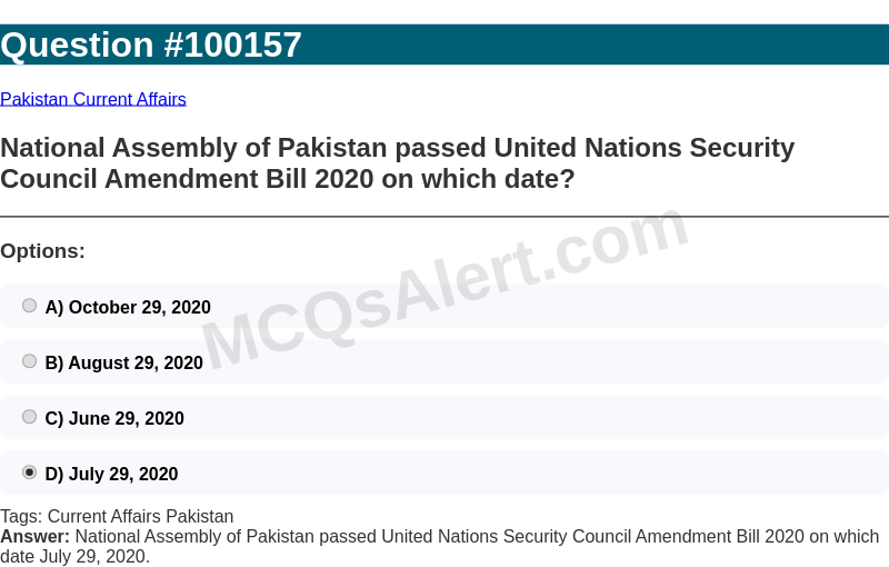 Question Screenshot
