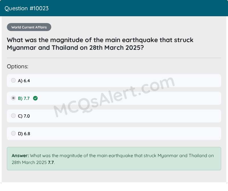 Question Screenshot