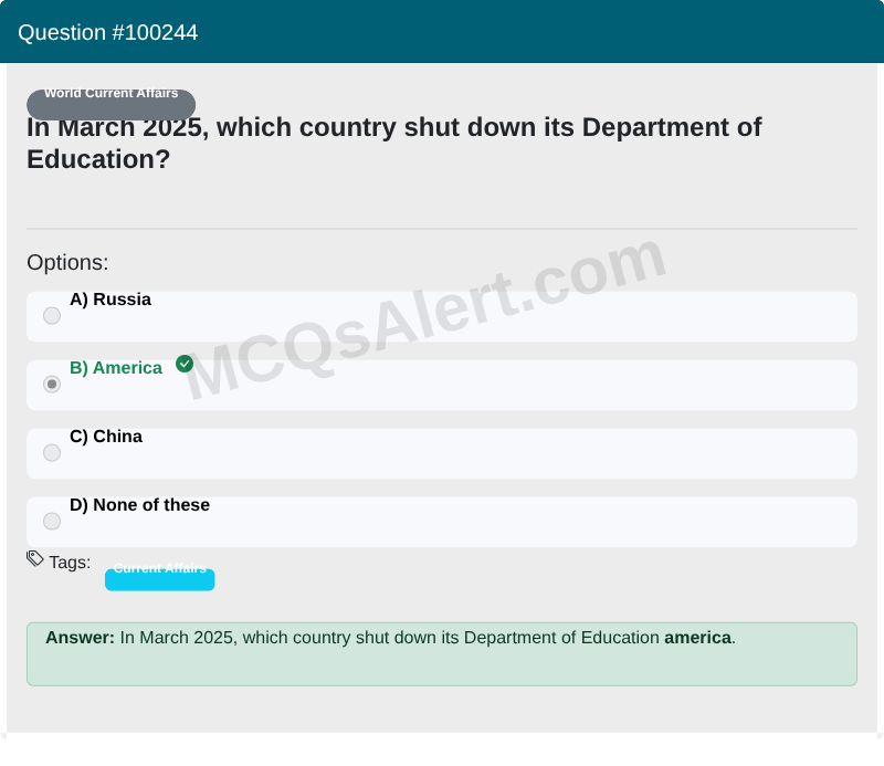 Question Screenshot
