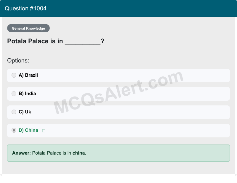 Question Screenshot