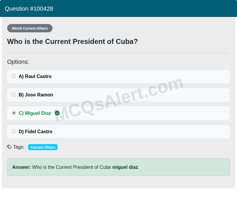 Question Screenshot