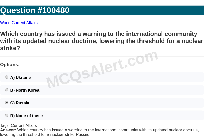 Question Screenshot