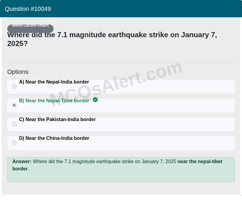 Question Screenshot