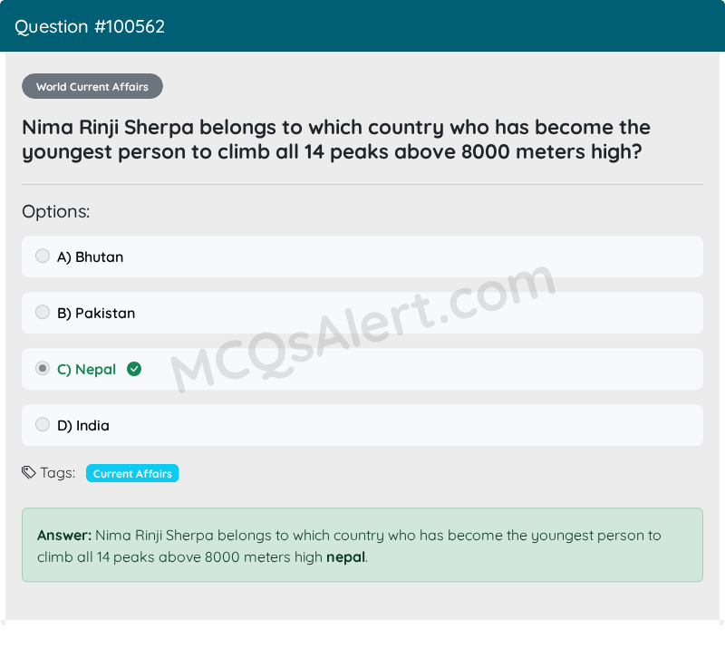 Question Screenshot
