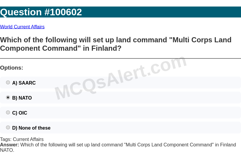 Question Screenshot