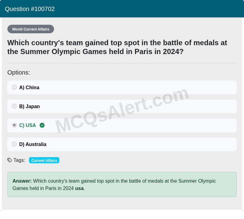 Question Screenshot