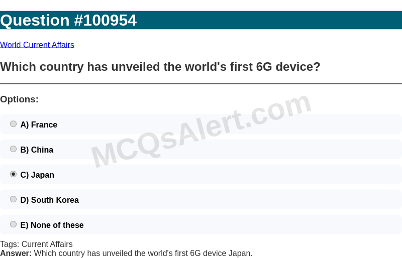 Question Screenshot