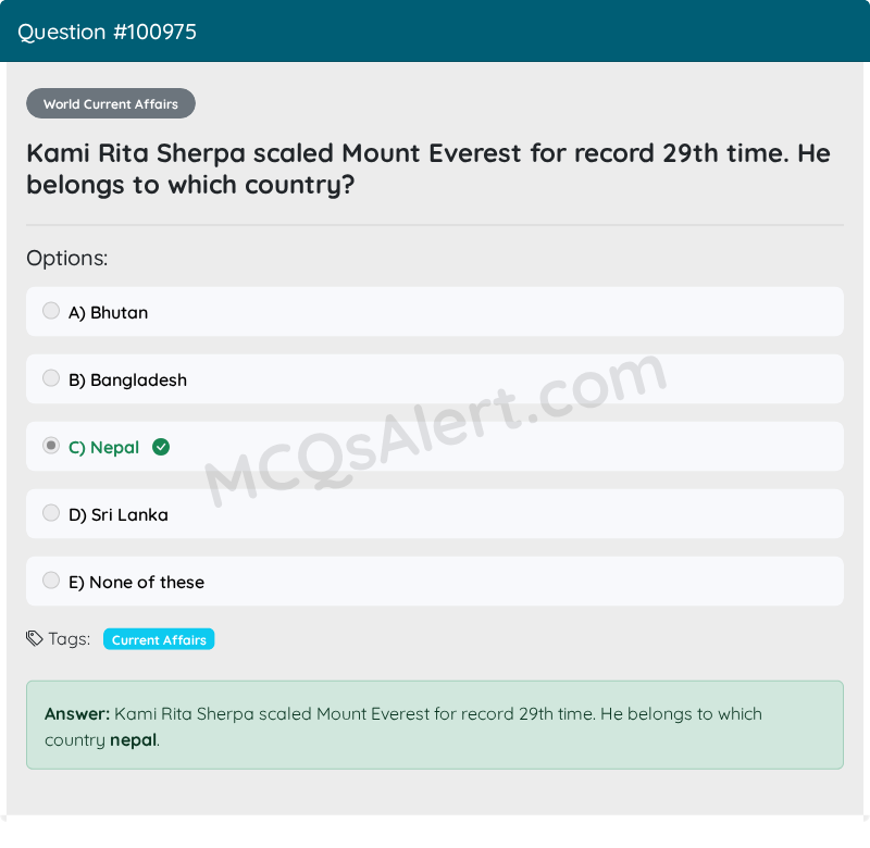 Question Screenshot