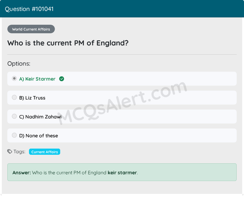 Question Screenshot