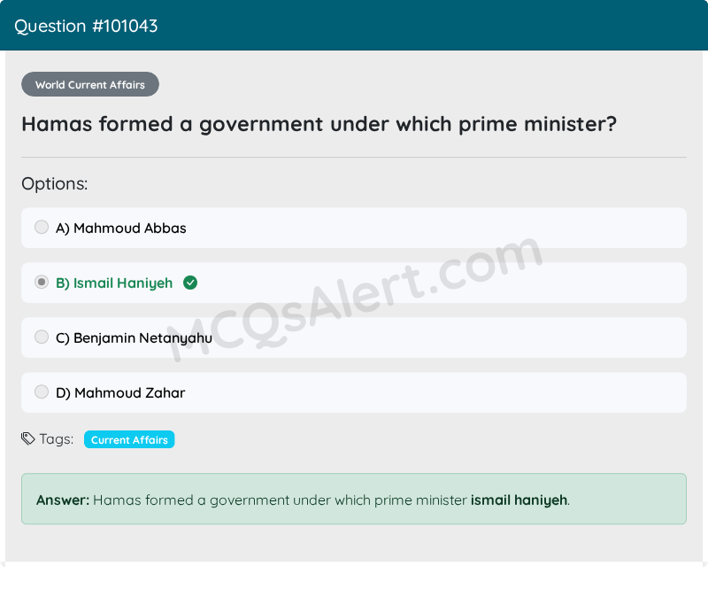 Question Screenshot