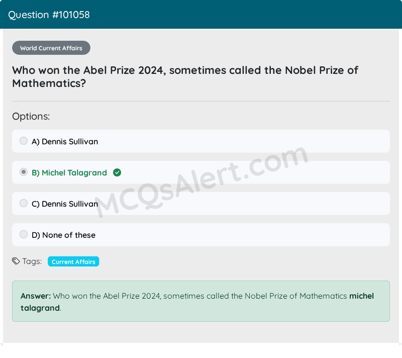 Question Screenshot