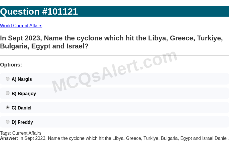 Question Screenshot