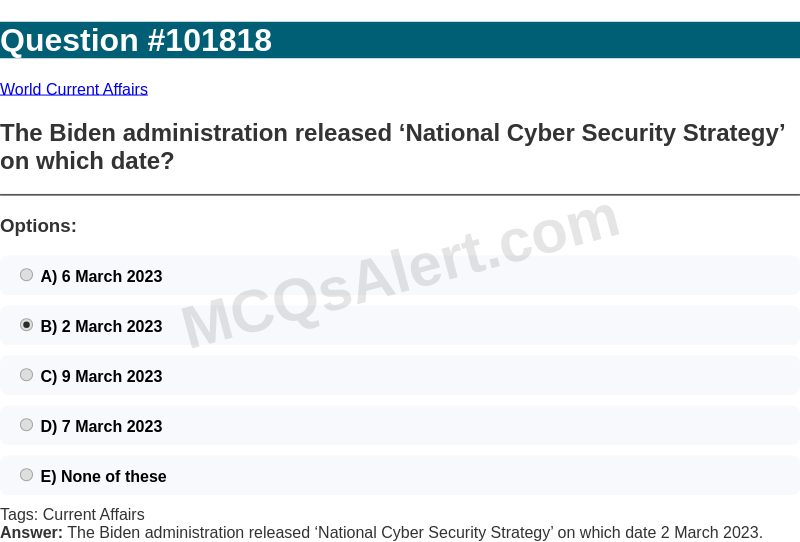 Question Screenshot