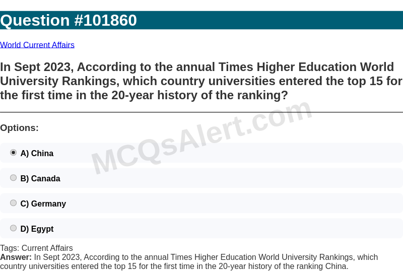 Question Screenshot