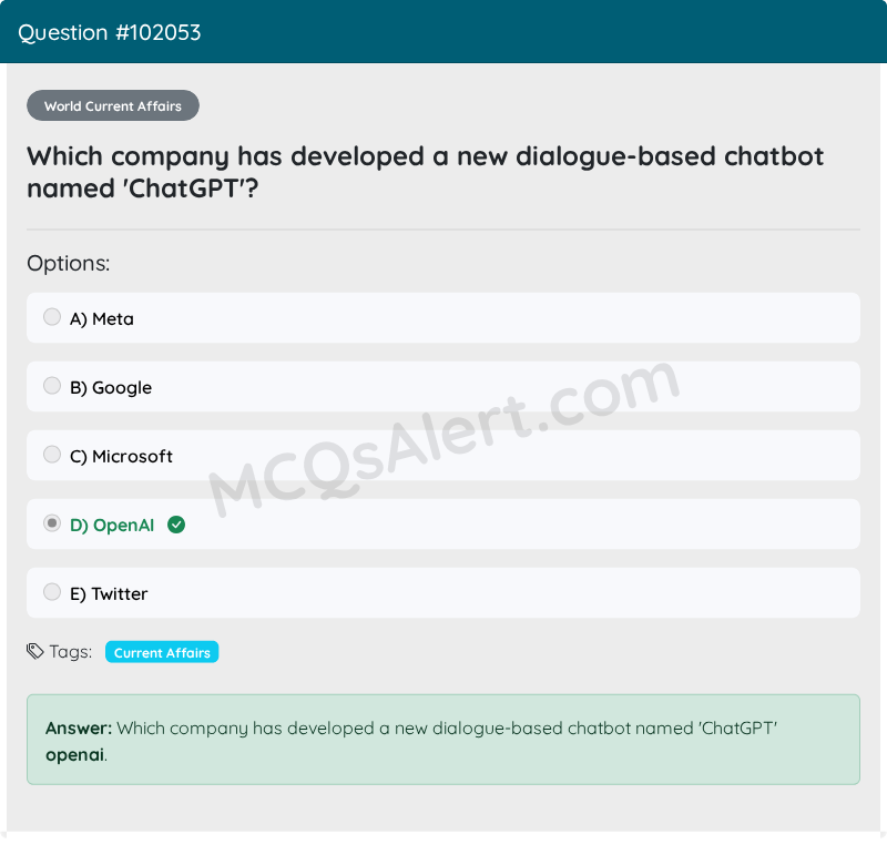 Question Screenshot