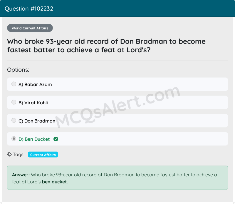 Question Screenshot
