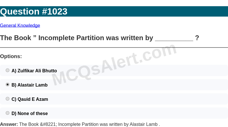 Question Screenshot