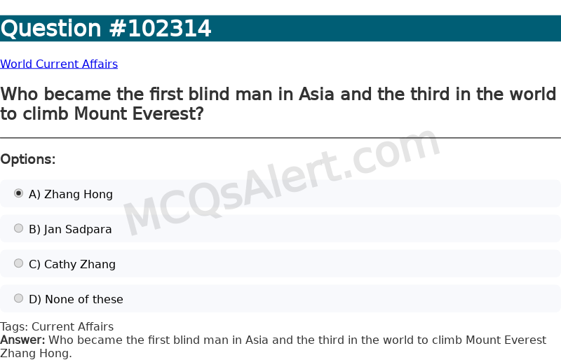 Question Screenshot