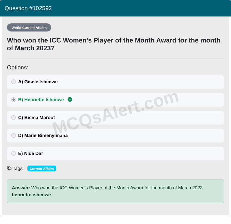 Question Screenshot