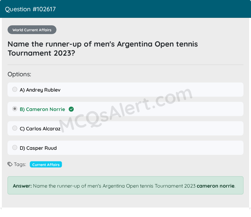 Question Screenshot