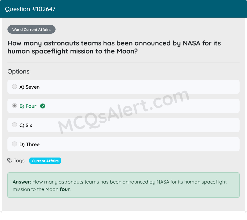 Question Screenshot