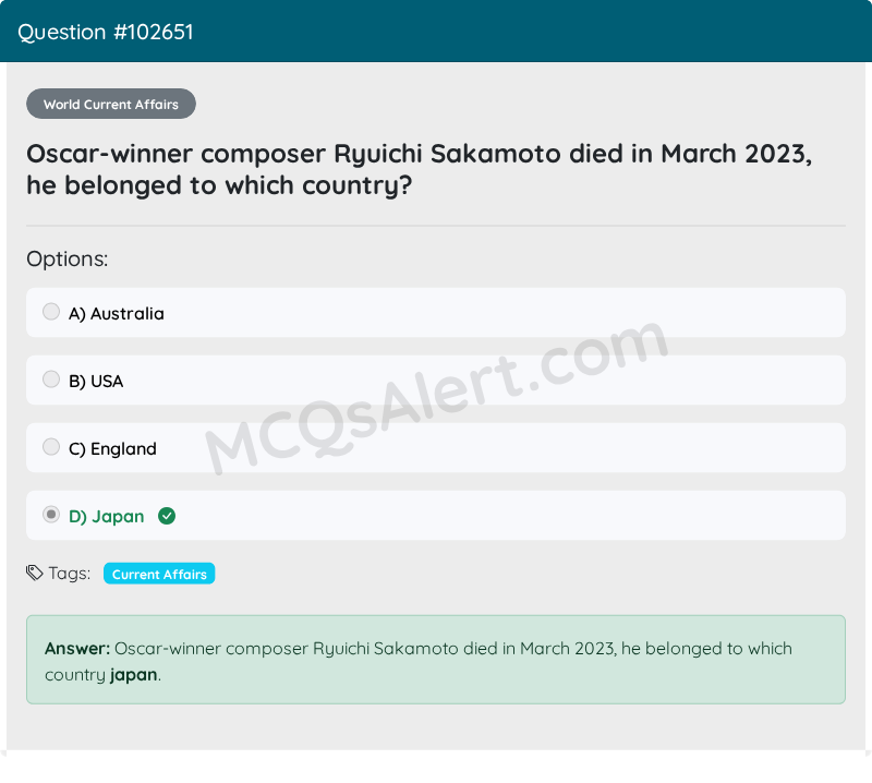 Question Screenshot