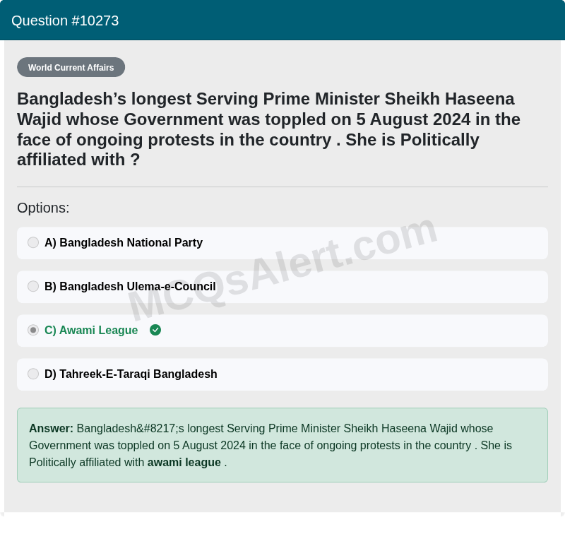 Question Screenshot