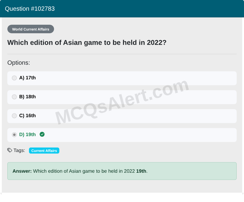 Question Screenshot