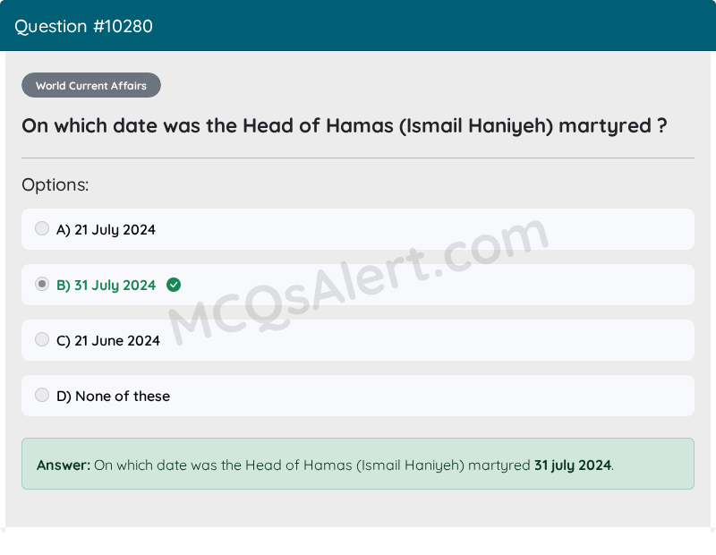 Question Screenshot