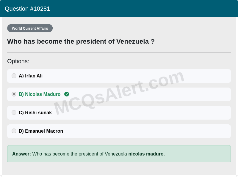 Question Screenshot