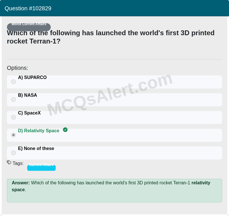 Question Screenshot