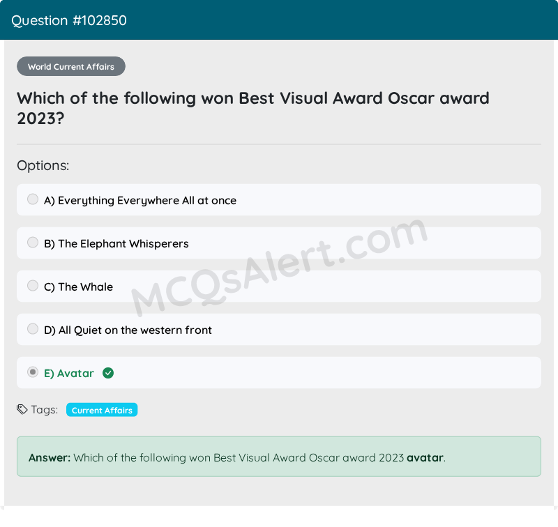 Question Screenshot