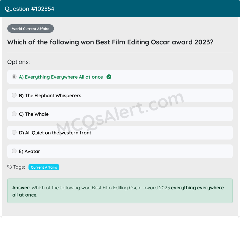 Question Screenshot
