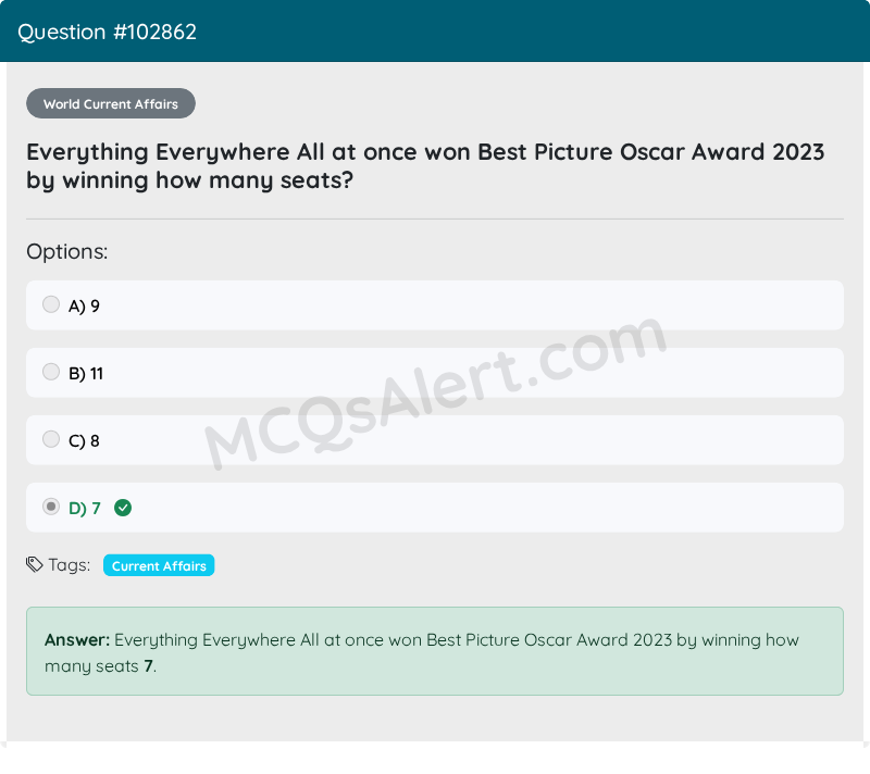 Question Screenshot