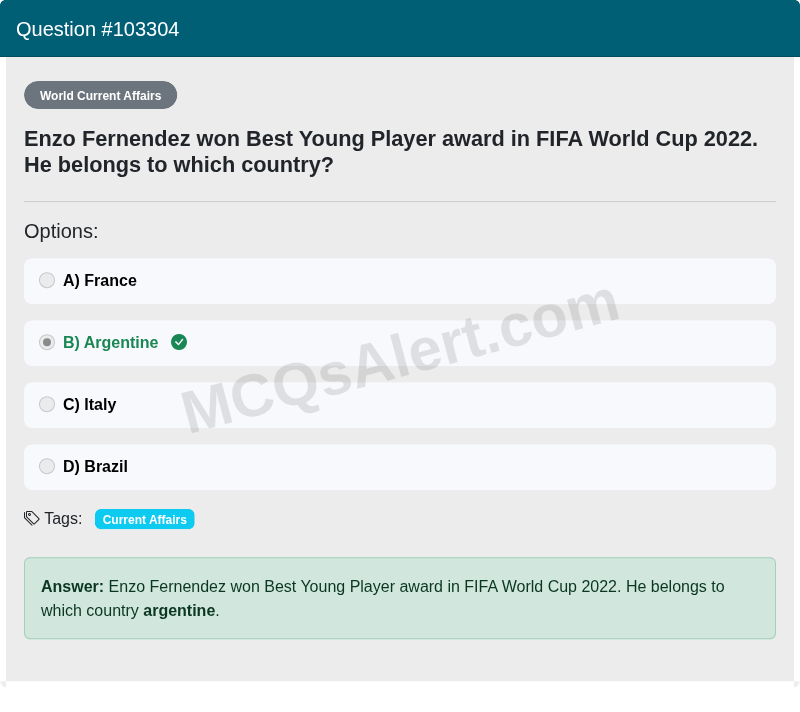Question Screenshot