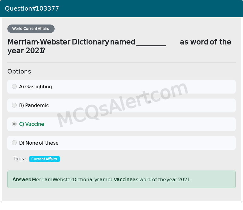 Question Screenshot