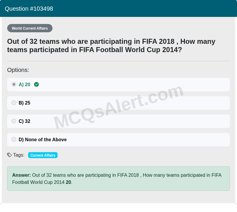 Question Screenshot