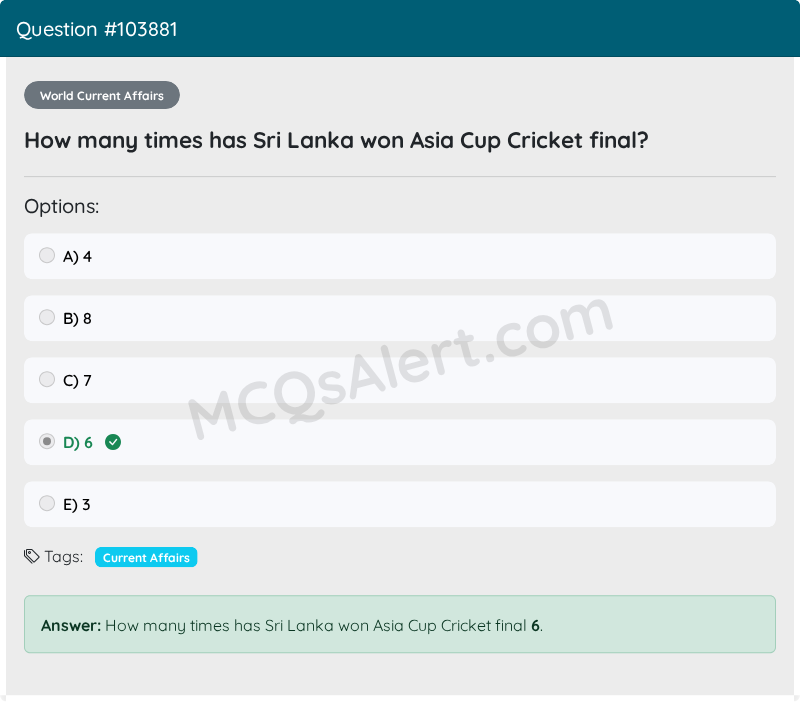 Question Screenshot