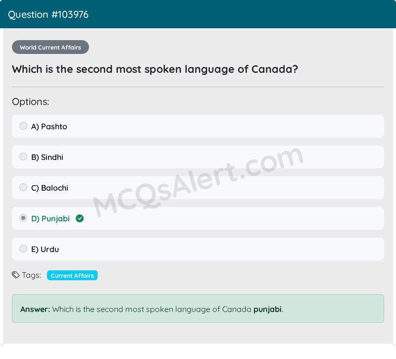Question Screenshot
