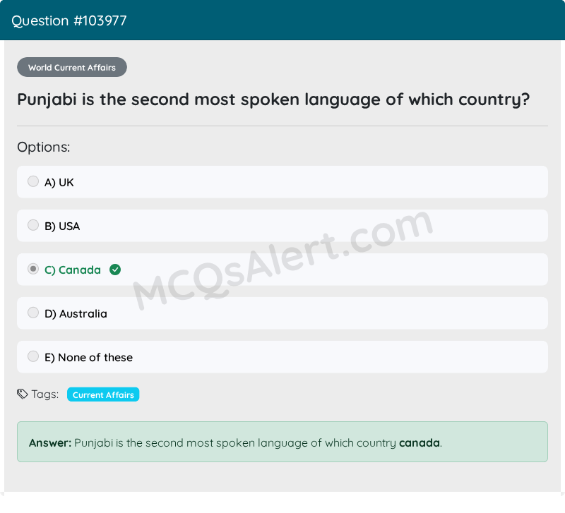 Question Screenshot