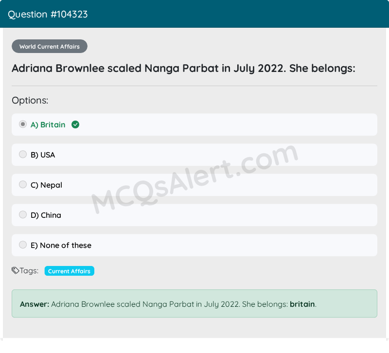 Question Screenshot