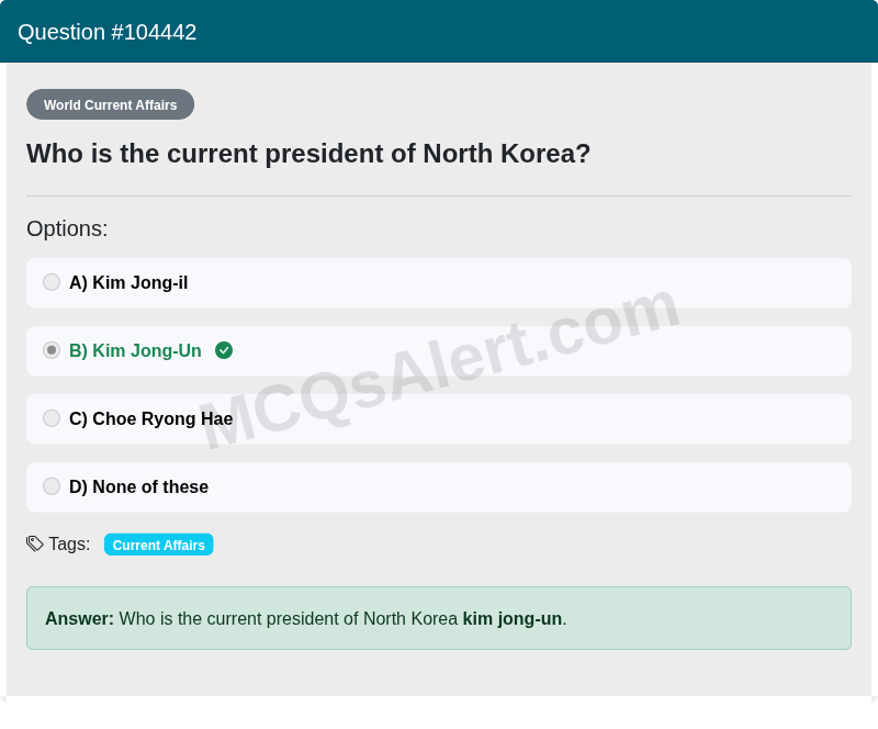Question Screenshot