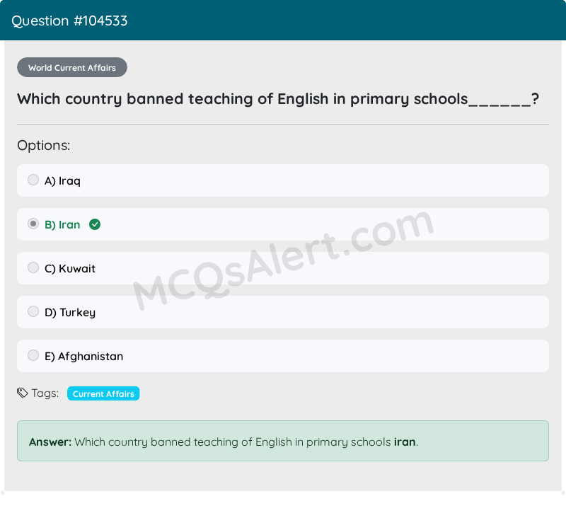 Question Screenshot