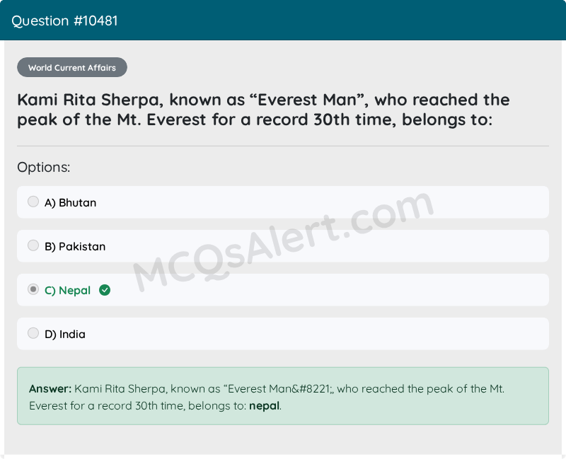 Question Screenshot