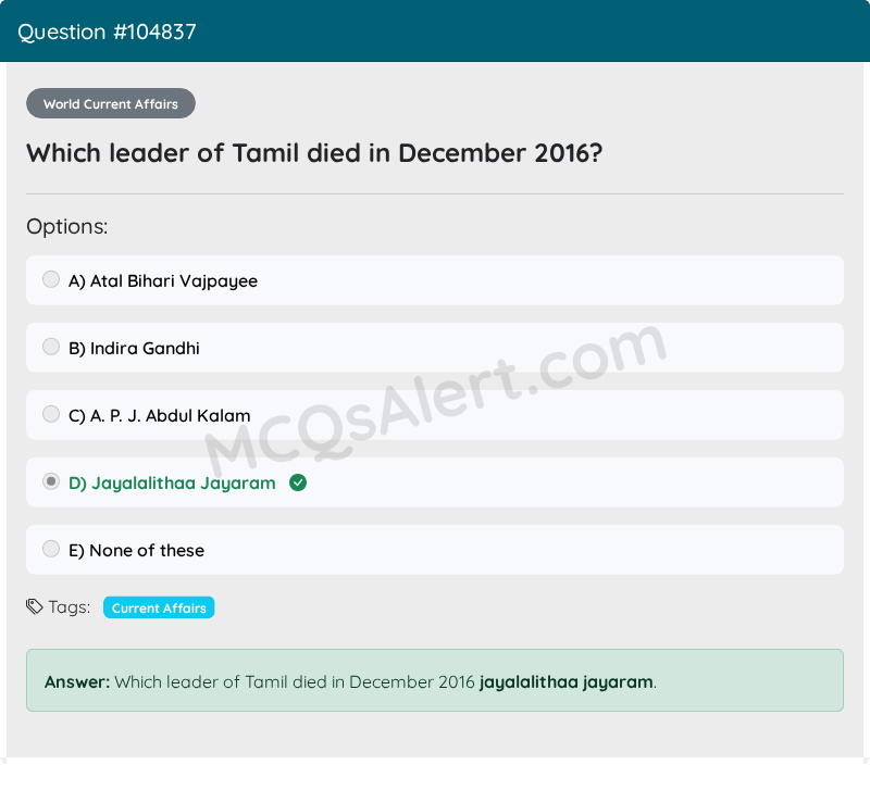 Question Screenshot