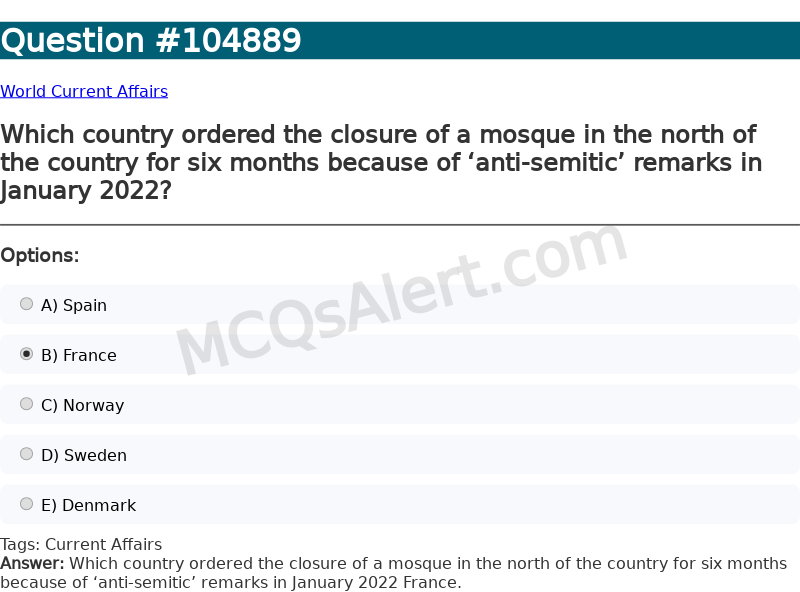 Question Screenshot