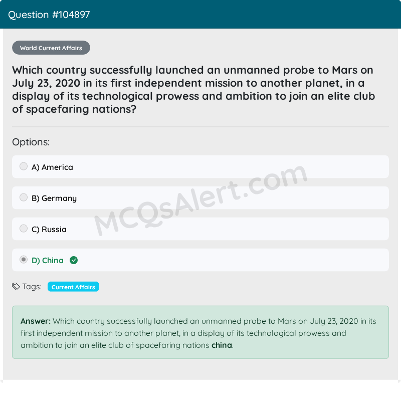 Question Screenshot