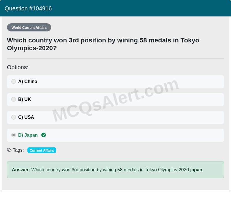 Question Screenshot